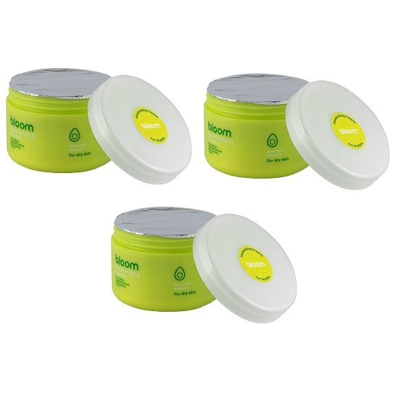 کرم آبرسان و مرطوب کننده صورت بلوم مدل آووکادو مناسب برای پوست خشک حجم 130 میلی لیتر بسته 3 عددی