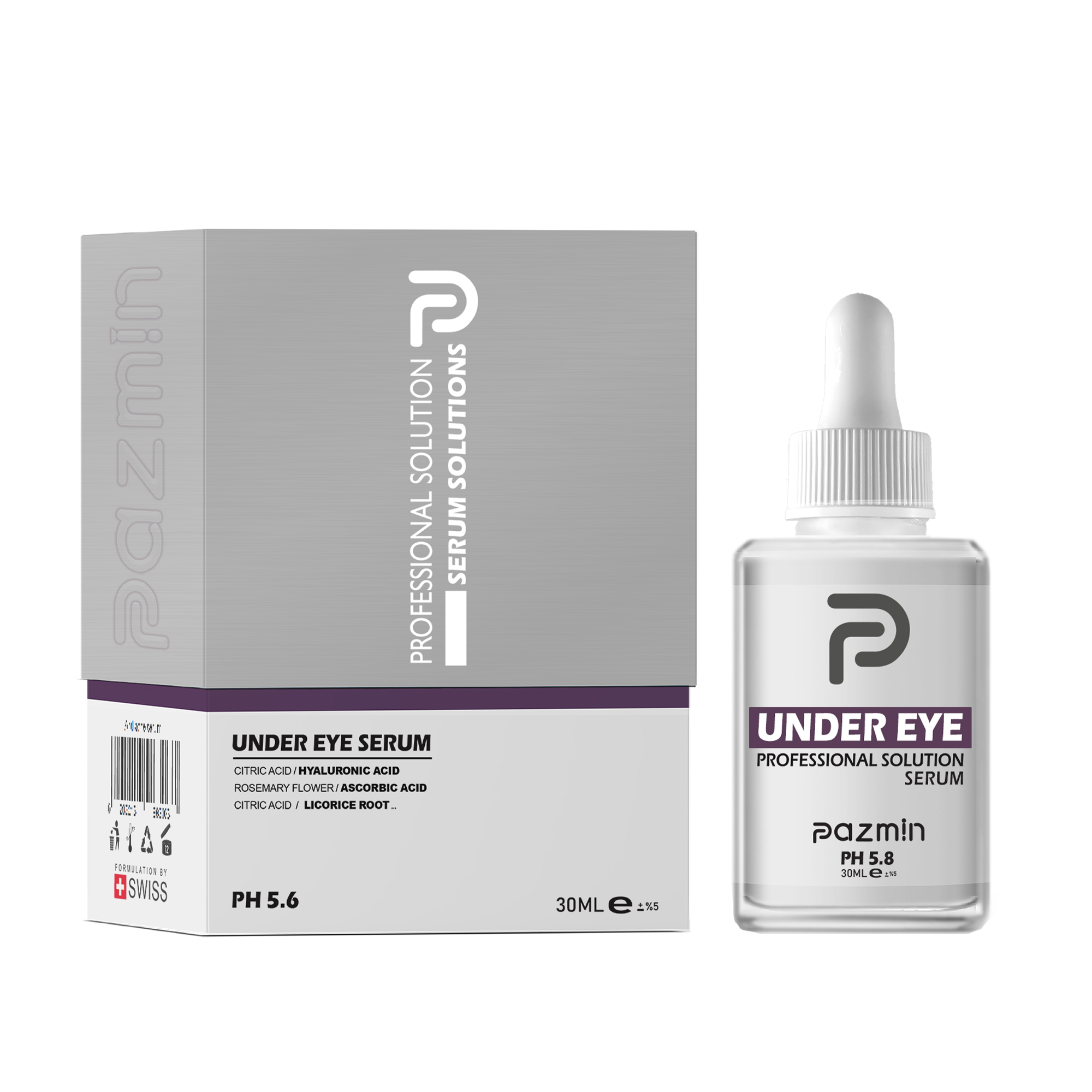 سرم دور چشم پازمین مدل جوان ساز حجم 30 میلی لیتر