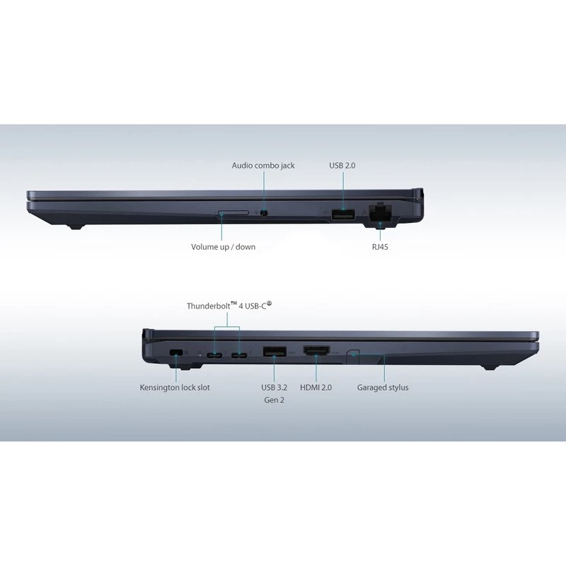 لپ تاپ 14 اینچی ایسوس مدل ExpertBook B3 Flip B3402FVA-I716512B8D-i7 1355U-16GB DDR4-512GB SSD-TN-Touch