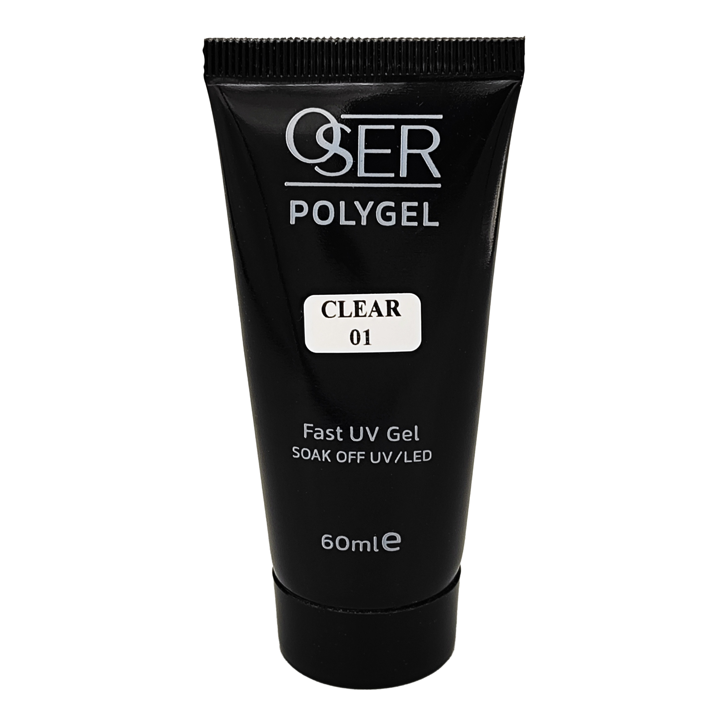 پلی ژل کاشت ناخن اسر مدل Clear 01 حجم 60 میلی‌لیتر