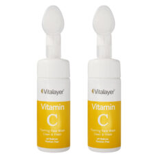 فوم شستشو صورت ویتالیر مدل VITAMIN C حجم 150 میلی لیتر مجموعه 2 عددی