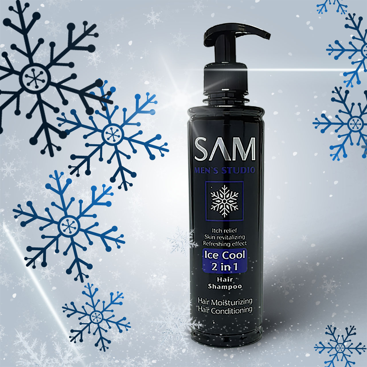 شامپو مو سام مدل ice cool حجم 350 میلی لیتر مجموعه 6 عددی