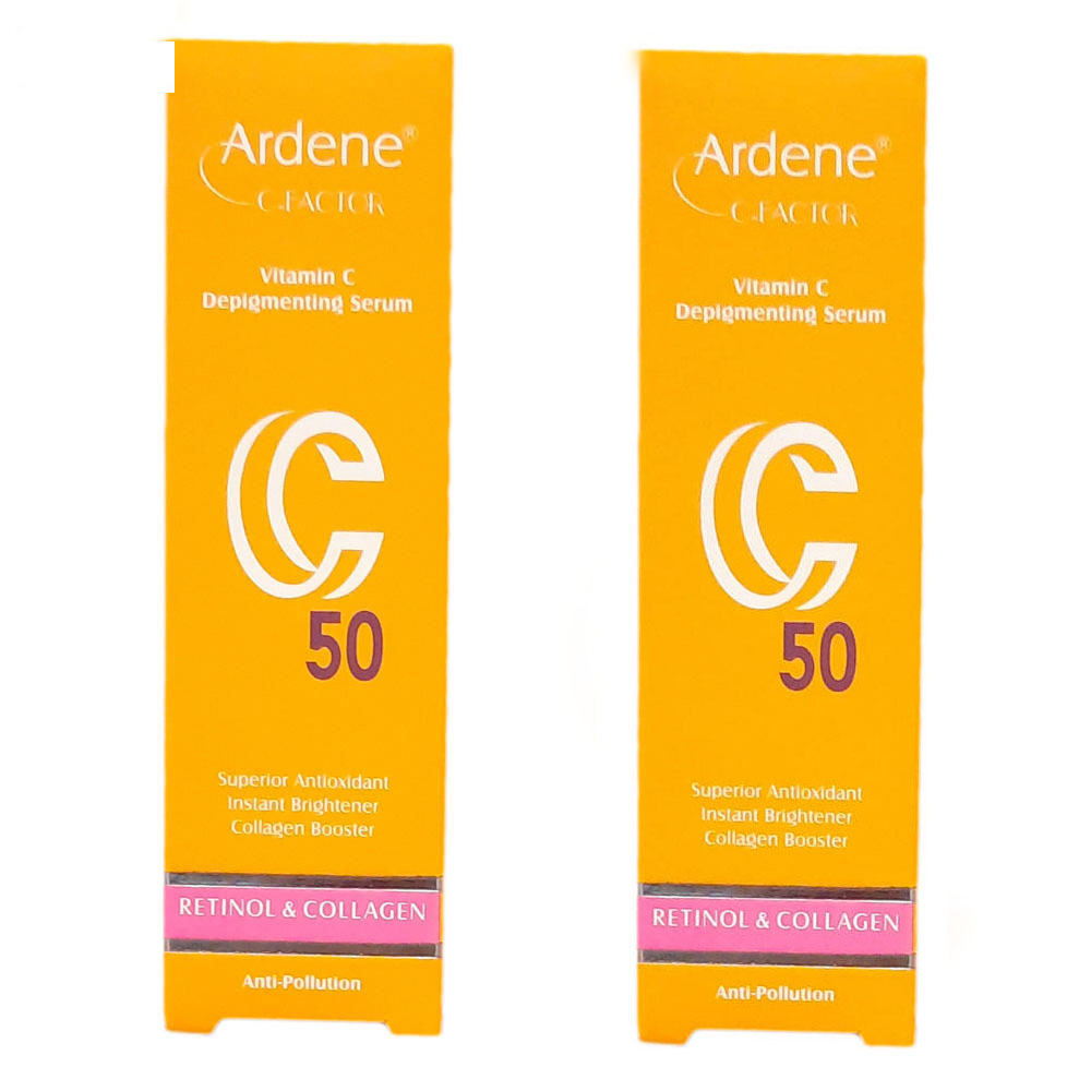 سرم پوست آردن سی فکتور مدل ویتامین C50 حجم 30 میلی لیتر مجموعه 2 عددی