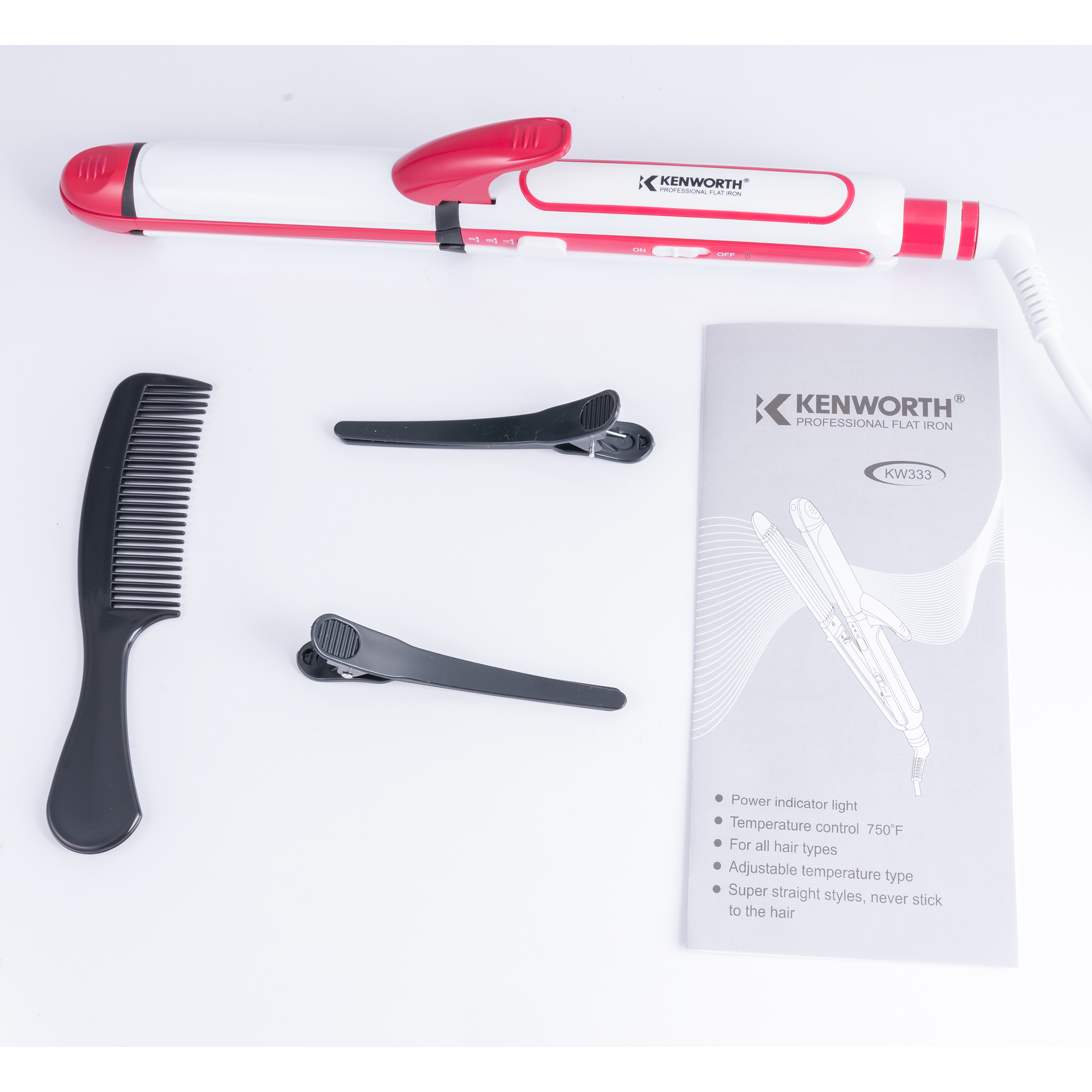 اتو و حالت دهنده مو کنورث مدل KW333