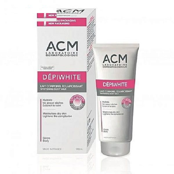 لوسیون روشن کننده بدن ای سی ام مدل دپی وایت حجم200 میلی لیتر