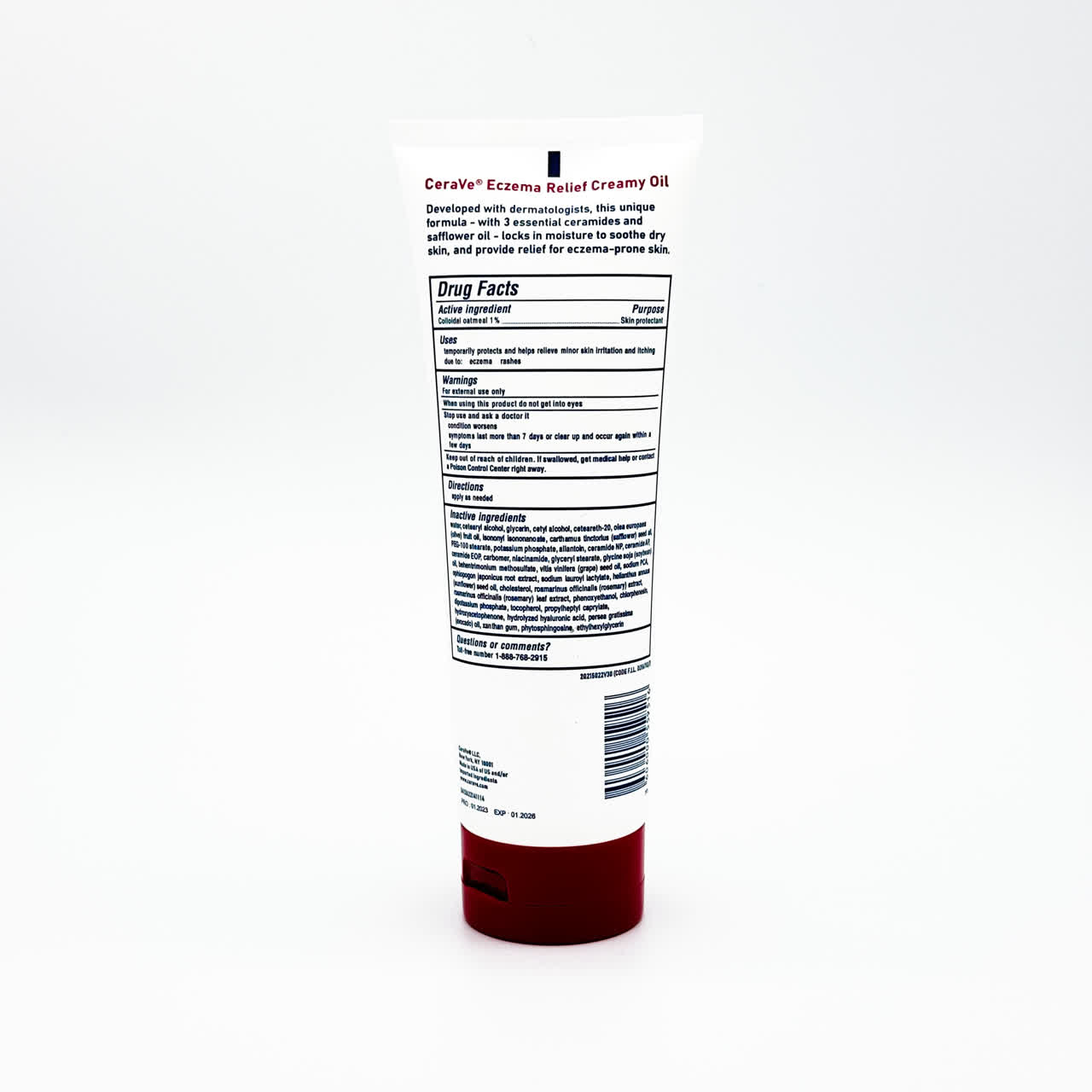 کرم  ترمیم کننده صورت سراوی مدل Eczema relief  حجم 236 میلی لیتر