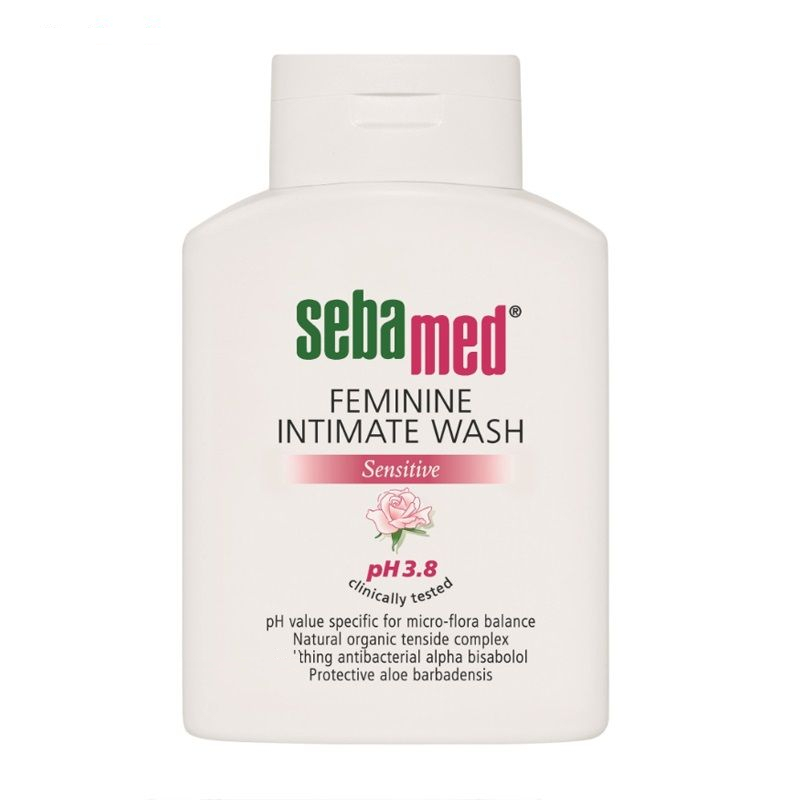 محلول بهداشتی بانوان سبامد مدل SENSITIVE حجم 200 میلی لیتر