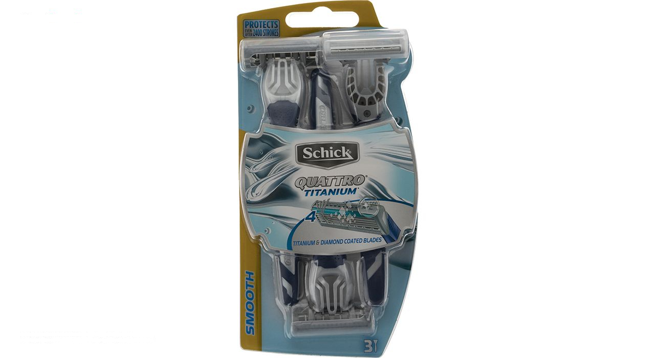 خودتراش مردانه شیک مدل Quattro بسته 3 عددی