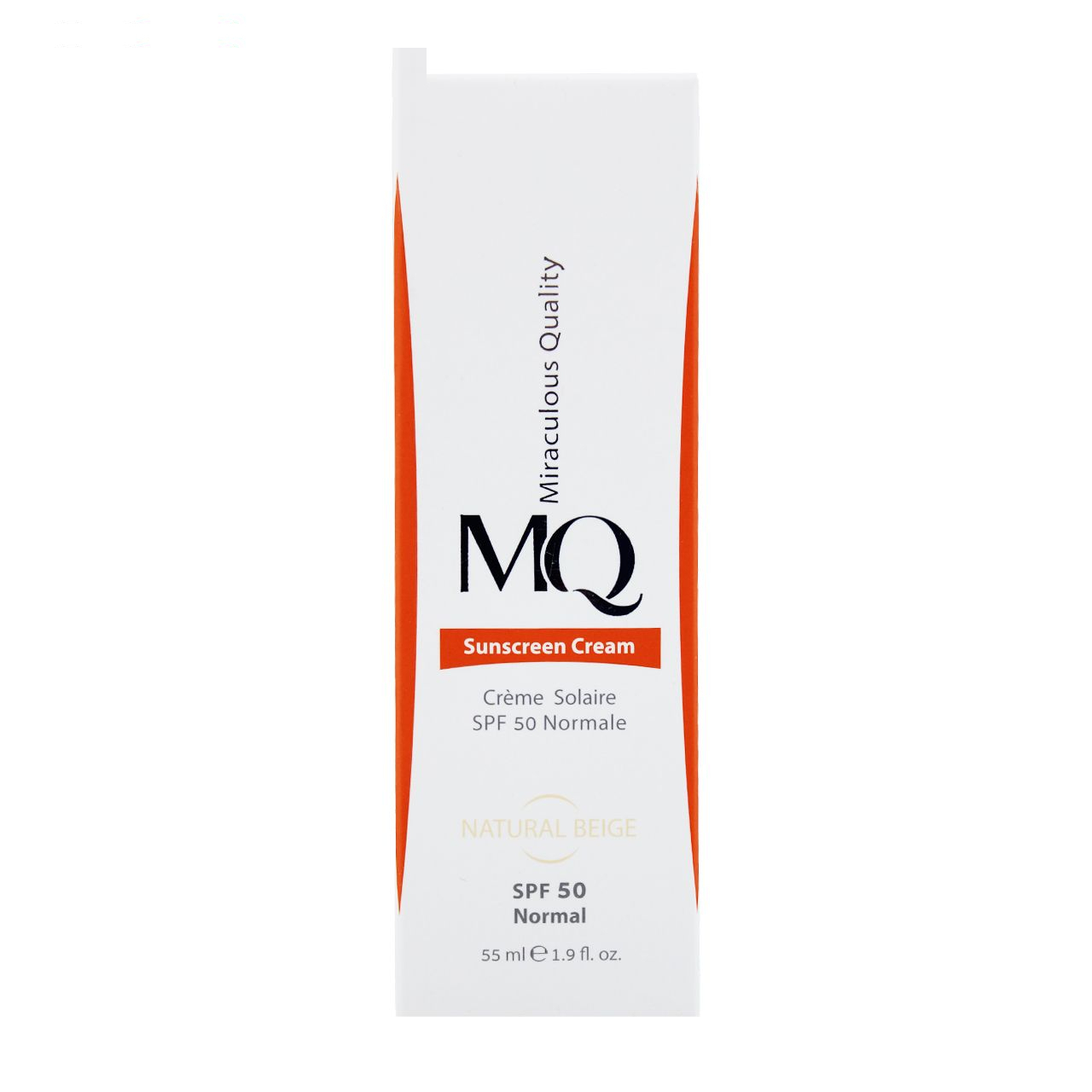 کرم ضدآفتاب رنگی ام کیو مدل NATURAL BEIGE-Normal، حجم 55 میلی‌لیتر