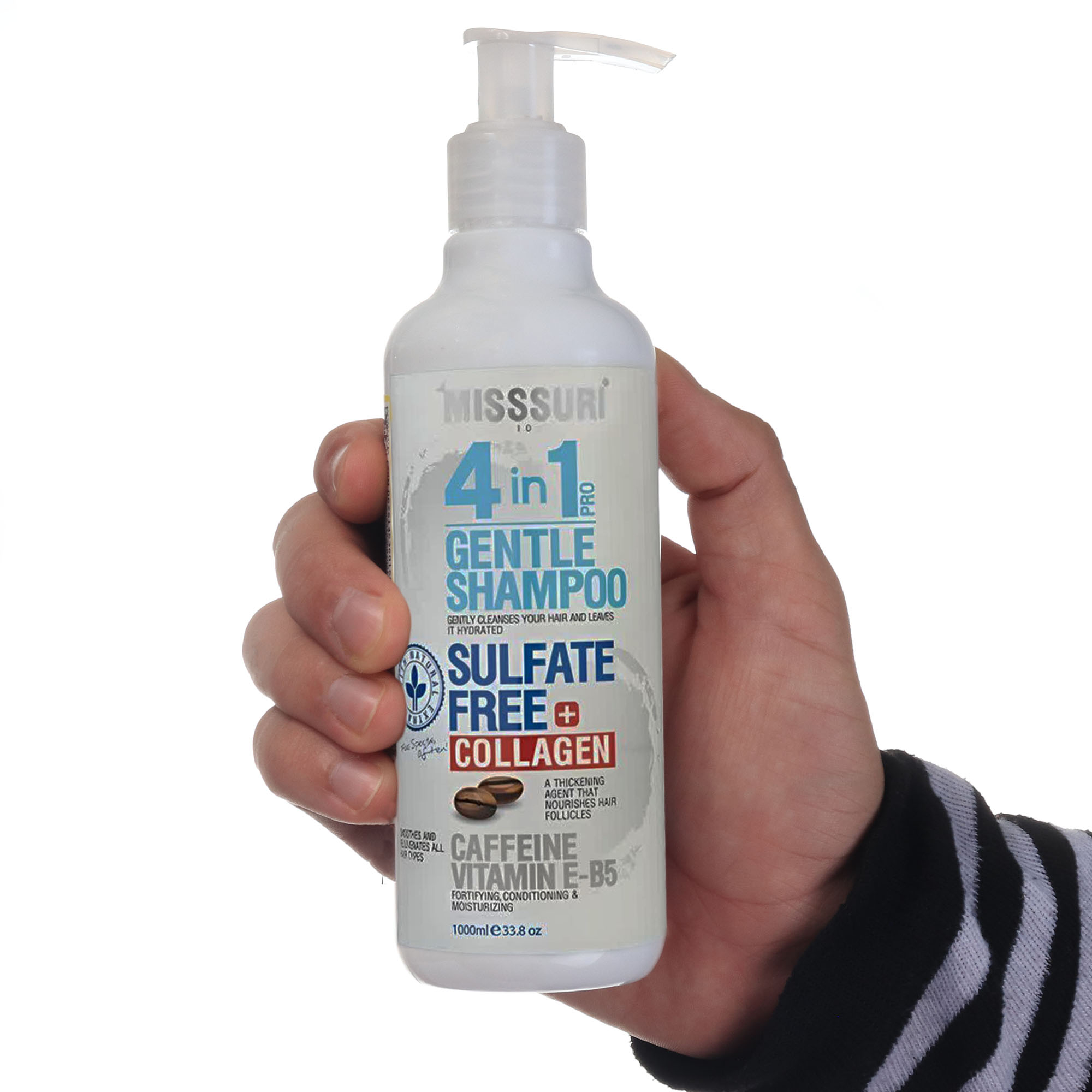 شامپو تقویت کننده مو میسوری مدل collagen مناسب برای موهای معمولی حجم 1000 میلی لیتر به همراه ماسک مو میسوری مدل 10 در 1 مناسب برای موهای معمولی حجم ۵۰۰ میلی لیتر