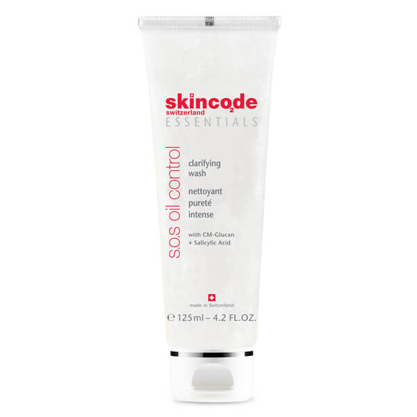 کرم پاک کننده صورت مختص پوست چرب وآکنه ای اسکین کد مدل Clarifying wash حجم 125 میلی لیتر