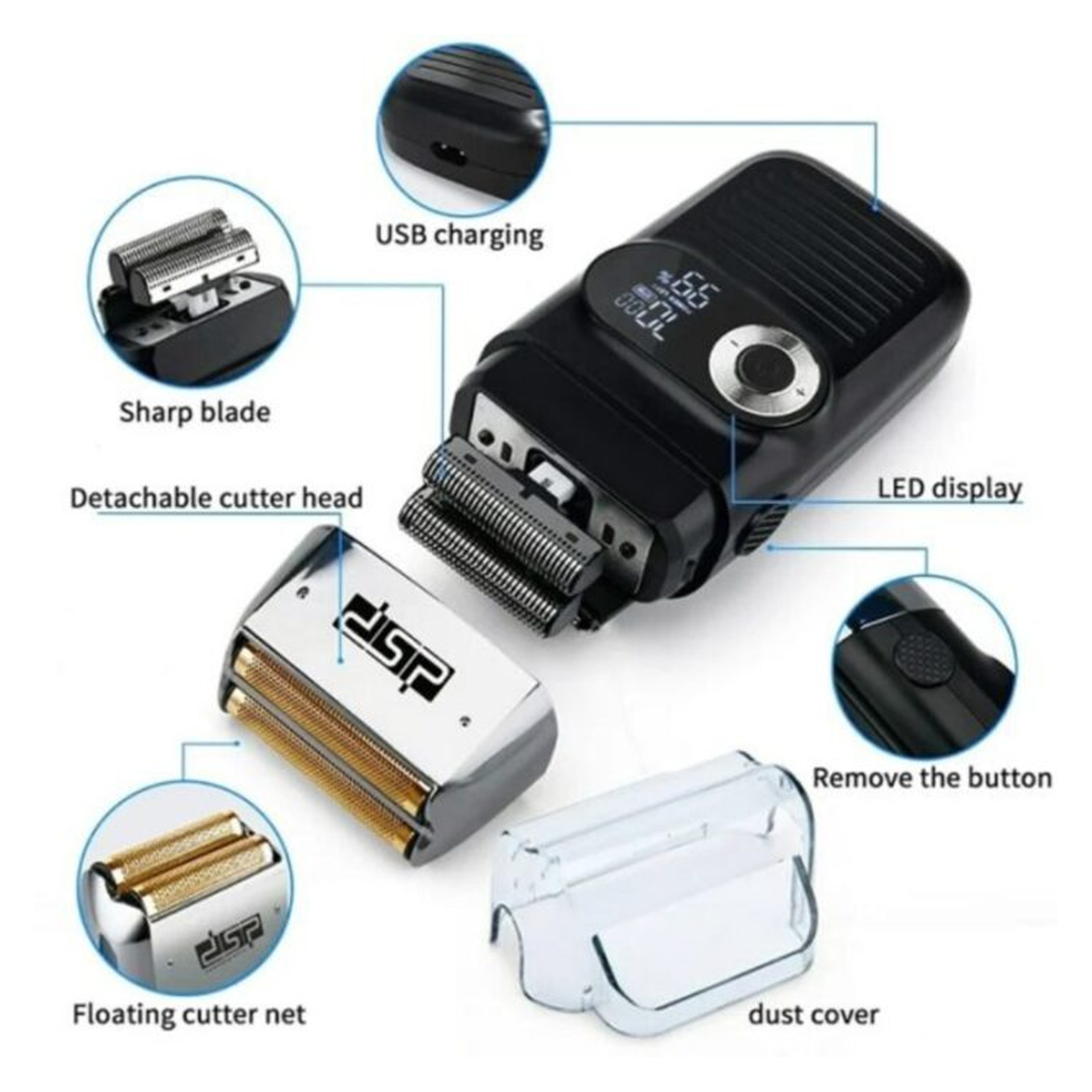 ماشین اصلاح موی صورت و بدن دی اس پی مدل 60088