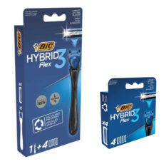 خود تراش بیک مدل Hybrid 3 Flex به همراه تیغ یدک بسته 8 عددی