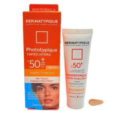 کرم ضد آفتاب رنگی درماتیپیک SPF 50 مدل Phototypique ‌ ‌محافظ UVA ،UVB  مناسب پوست‌های خشک و نرمال حجم 50 میلی‌لیتر