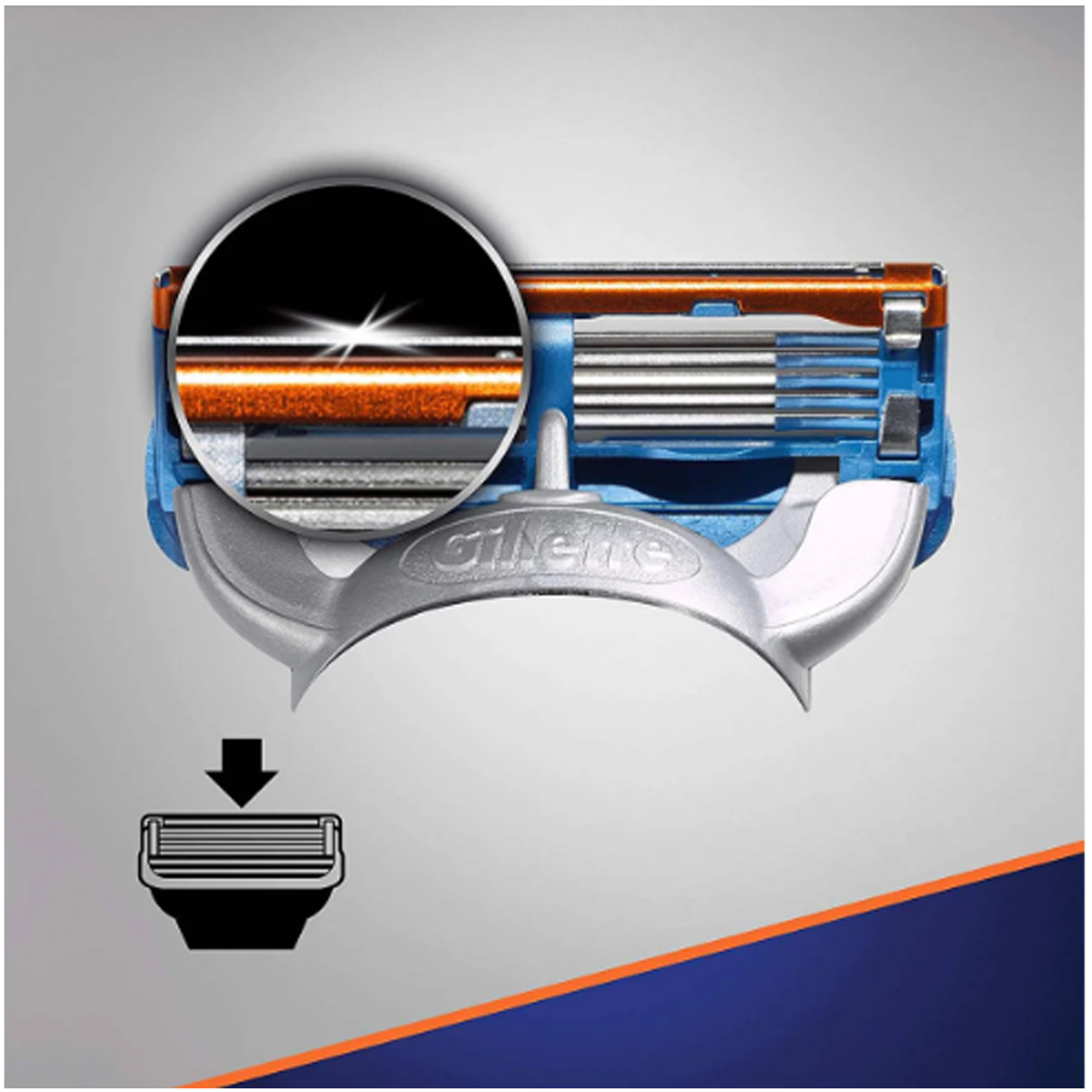 تیغ یدک ژیلت مدل 5 Fusion بسته 4 عددی