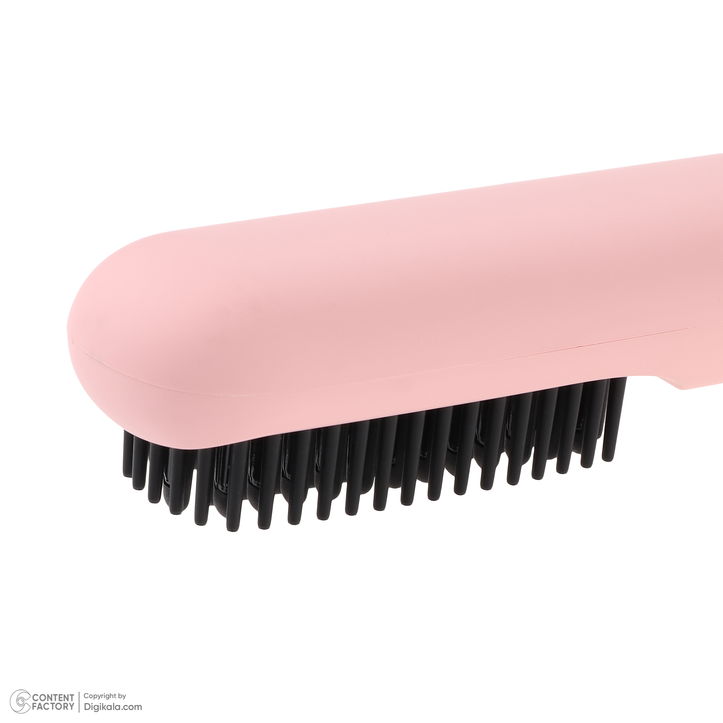 برس حرارتی مدل بیسیم کد S7، با صفحات متوسط از جنس سرامیک، دارای شانه و دو عدد کلیپس، گستره دما 180 تا 200 درجه سانتیگراد، به همراه کابل USB پنجاه سانتیمتری