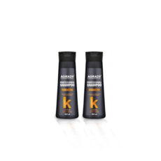 شامپو تقویت کننده و ترمیم کننده مو آگرادو مدل کراتین حجم 400 میلی لیتر مجموعه 2 عددی