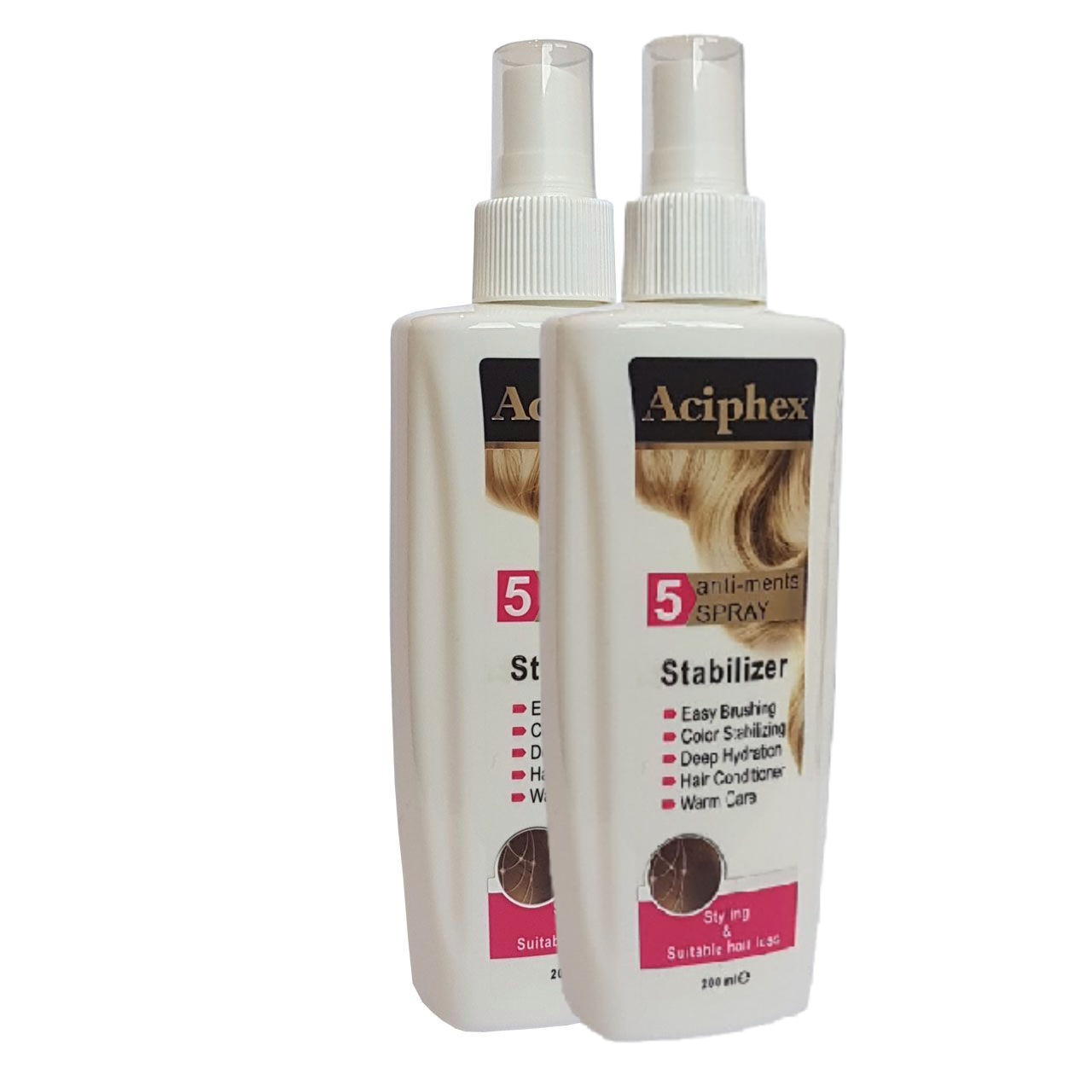 اسپری دو فاز مو اسیفکس مدل Styling حجم 200 میلی لیتر بسته دو عددی