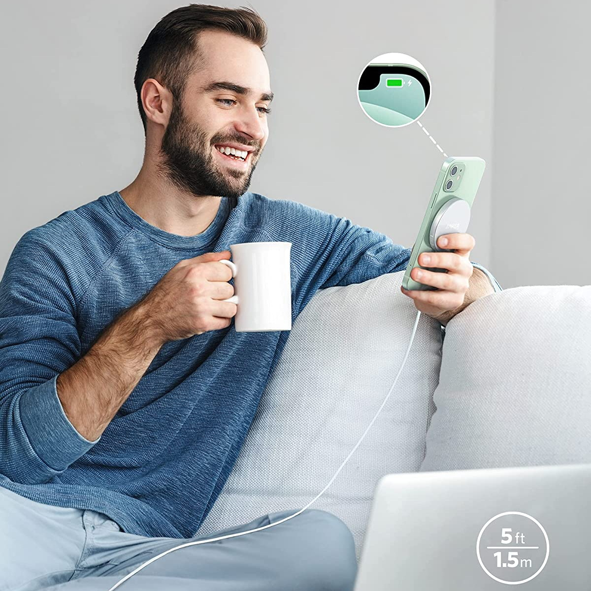 شارژر بی سیم انکر مدل A2566