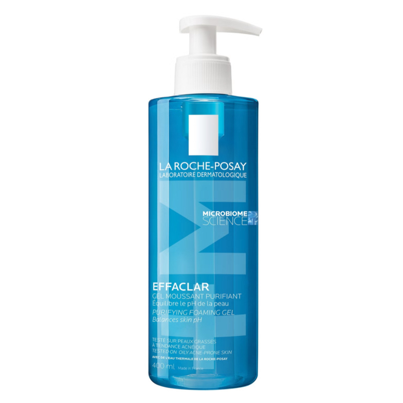 ژل شستشو صورت لاروش پوزای مدل Microbiom حجم 400 میلی لیتر