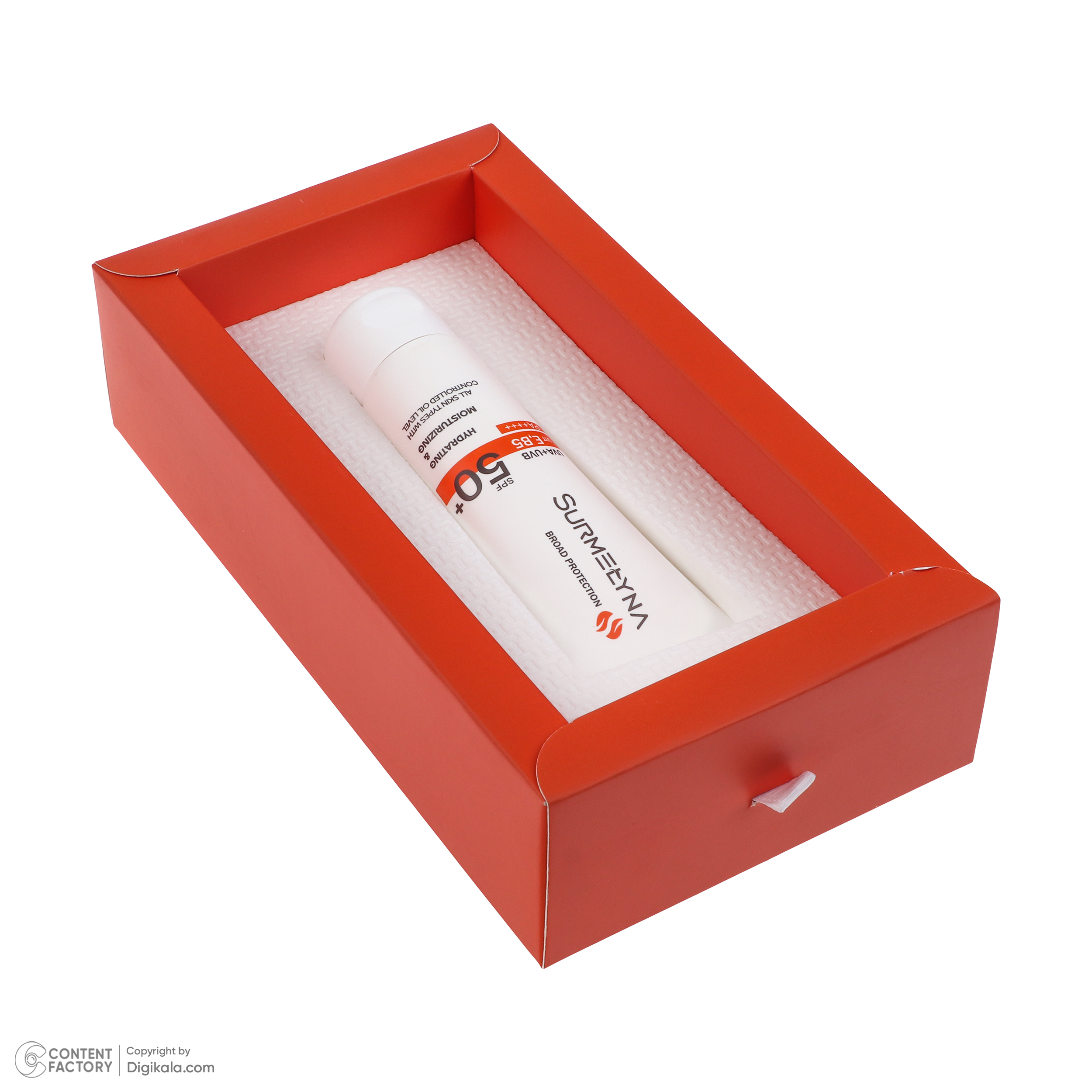 کرم ضد آفتاب بیرنگ سورملینا، SPF 50، مدل 00 UVA UVB، مناسب انواع پوست با حجم 50 میلیلیتر، ضد حساسیت، فاقد پارابن و سیلیکون، محافظتکننده در برابر اشعههای UVA و UVB، بدون تست حیوانی، PA++++، ضد پیری، ضد جوش، با ماندگاری 2 ساعته