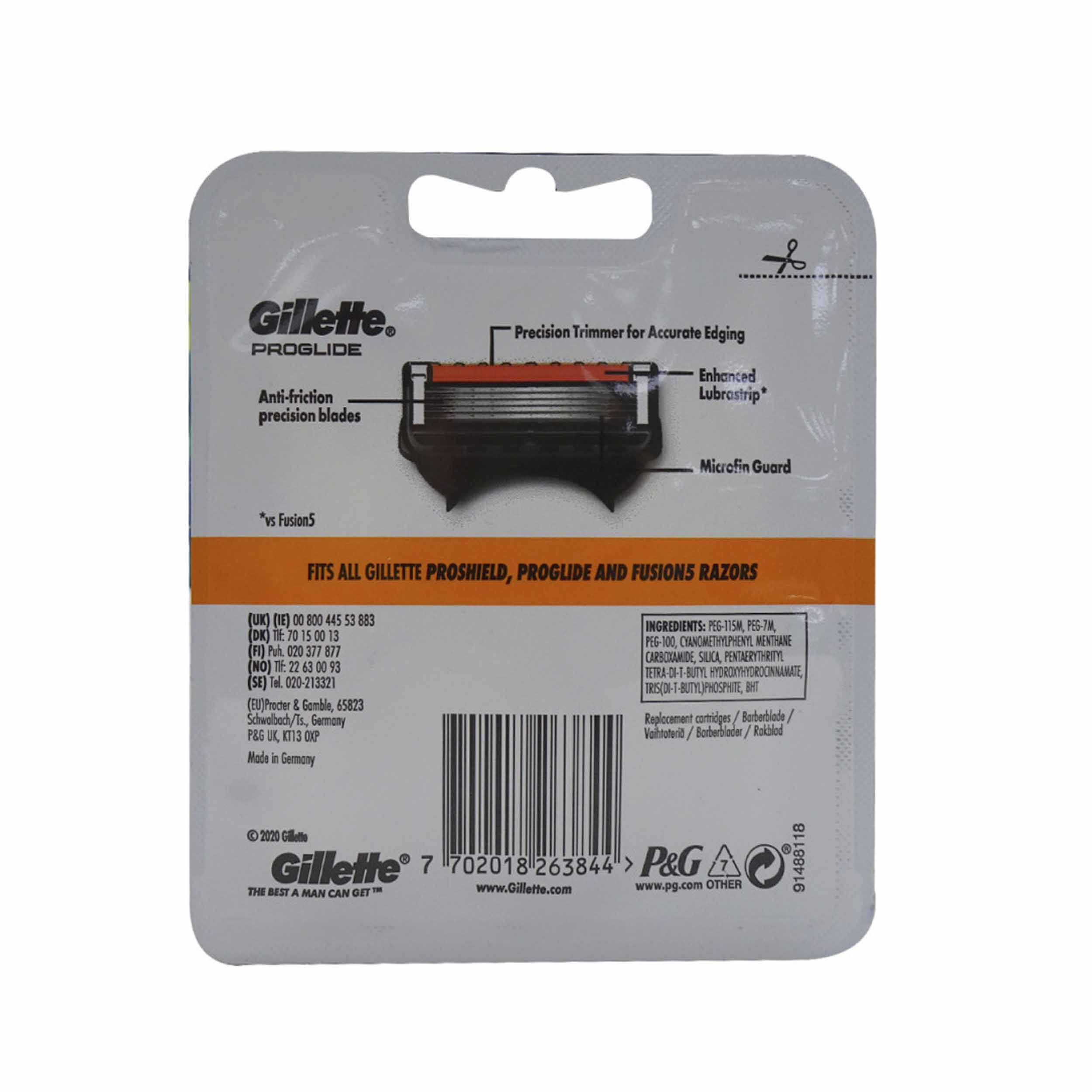 تیغ یدک ژیلت مدل Proglide بسته 4 عددی