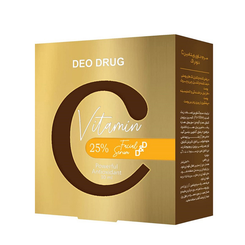 سرم روشن کننده دئو دراگ مدل ویتامین C مناسب برای انواع پوست حجم 30 میلی لیتر