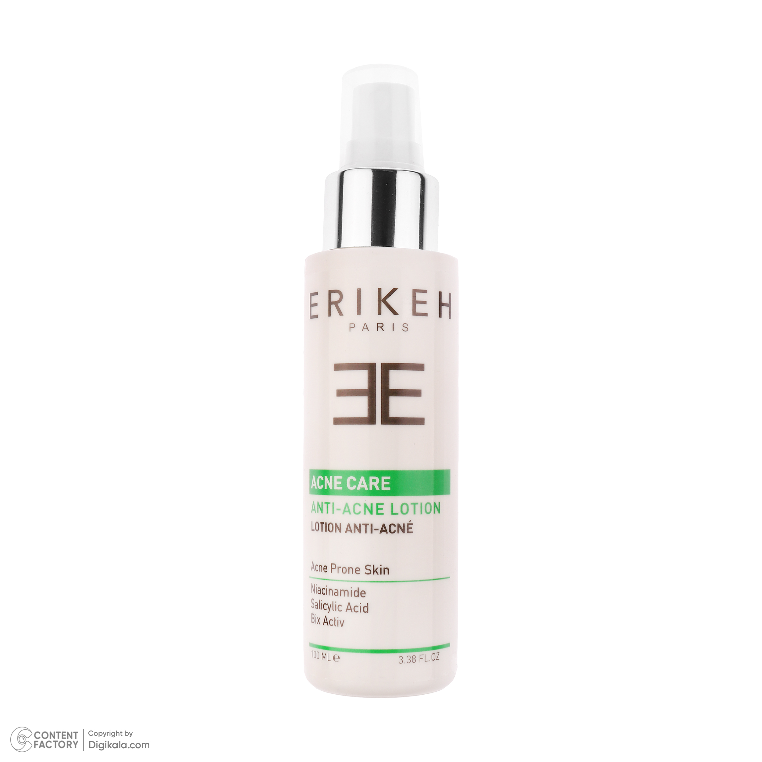لوسیون ضد جوش اریکه مدل Niacinamide مناسب برای پوست های چرب حجم 100 میلی لیتر