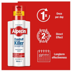 شامپو ضد شوره مو آلپسین مدل D-K مناسب برای انواع مو حجم 250 میلی لیتر