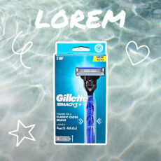 خود تراش ژیلت مدل +Mach3 به همراه تیغ یدک بسته 2 عددی