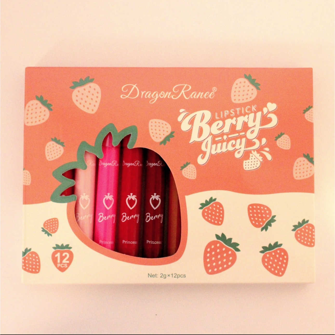 رژ لب مدادی دراگون رانی مدل TO مجموعه 12 عددی