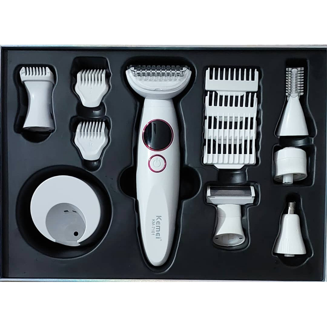 ست اصلاح مو صورت و بدن بانوان کیمی مدل km-7101