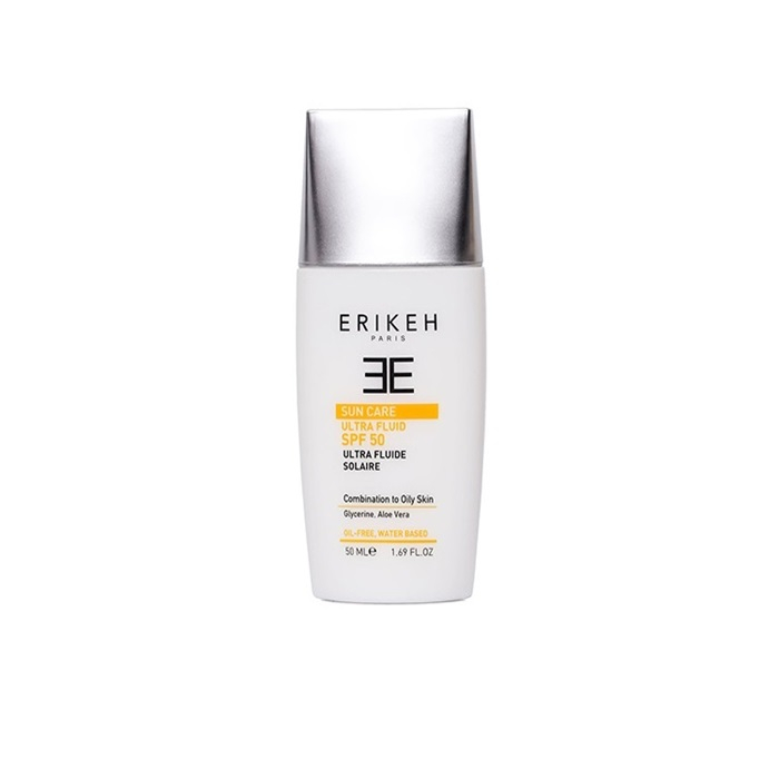 کرم ضد آفتاب بدون رنگ اریکه SPF 50 مدل اولترا مناسب برای پوست های چرب حجم  ‌50 میلی‌لیتر