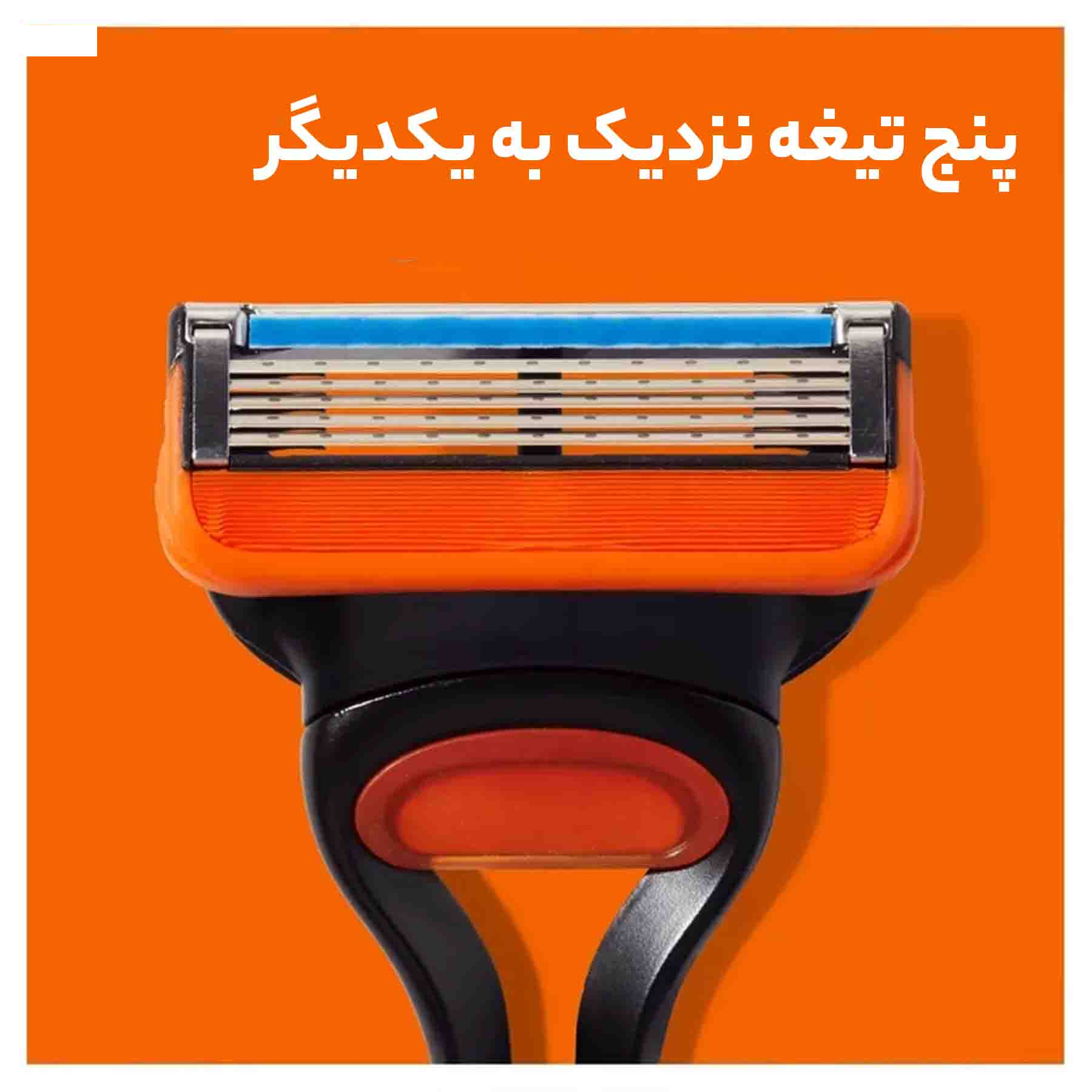 تیغ یدک ژیلت مدل Fusion 5 بسته 4 عددی