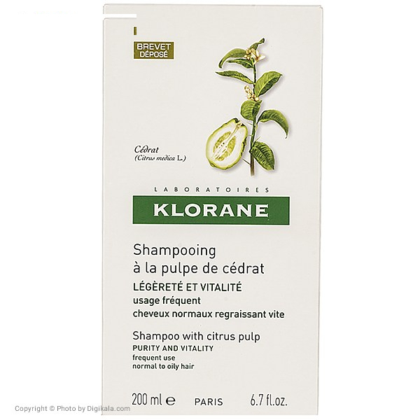 شامپو مو کلوران سری Extrait Vegetal مدل Citrus حجم 200 میلی لیتر