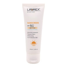 کرم ضد آفتاب رنگی لیپورکس SPF 50 مدل L-D Moisturizing ‌مناسب پوست‌های خشک و حساس حجم 40 میلی‌لیتر