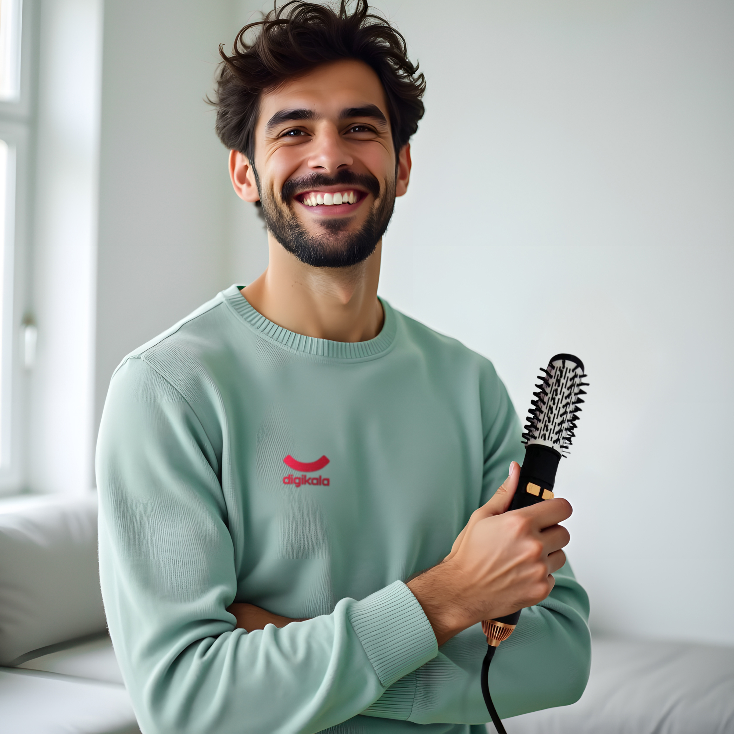 سشوار  برس دار چرخشی دی اس پی مدل E_50001