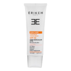 کرم ضد آفتاب رنگی صورت اریکه spf50 مدل Light Beige مناسب برای انواع پوست نرمال تا خشک حجم 50 میلی‌لیتر