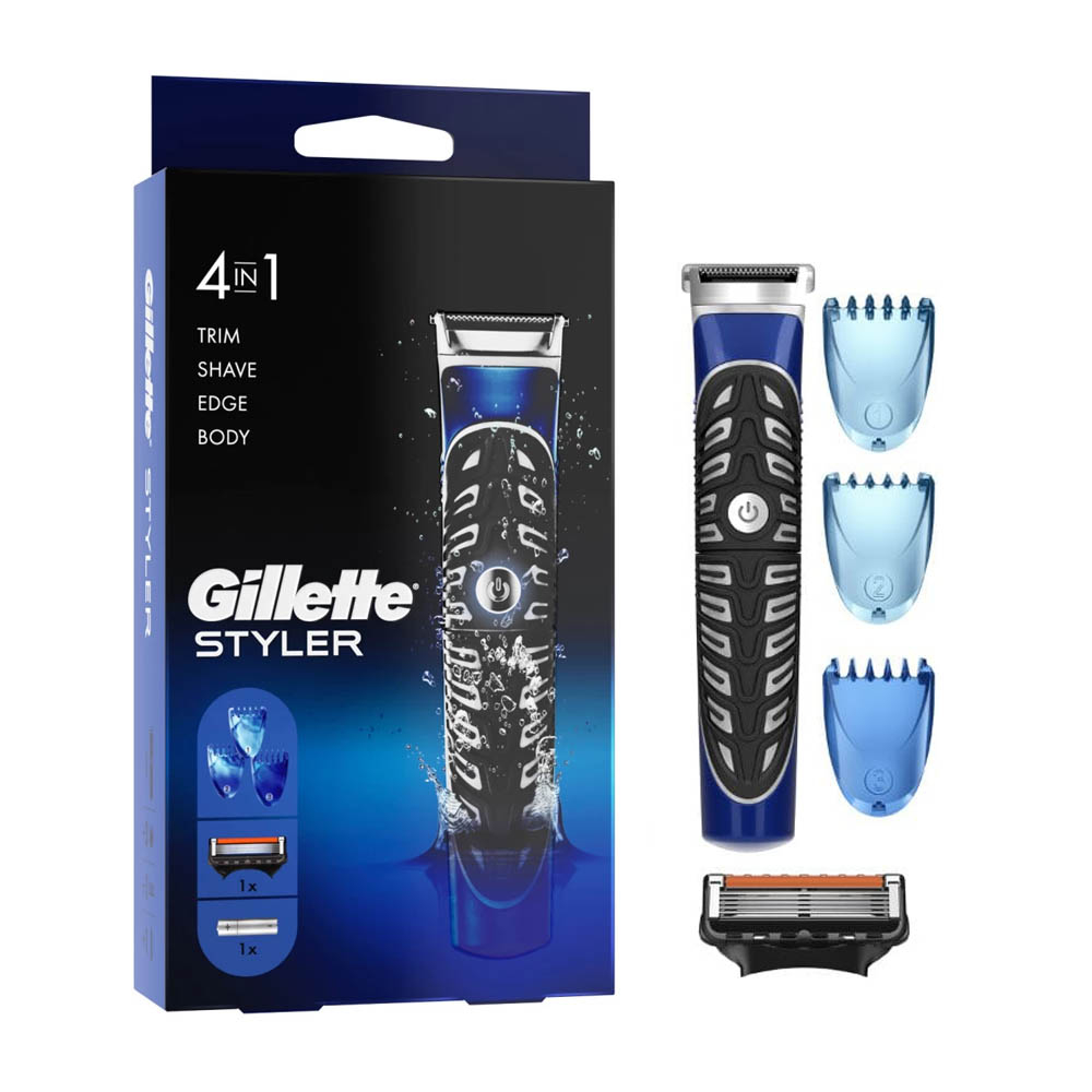 ست ماشین اصلاح موی صورت و بدن ژیلت مدل استایلر