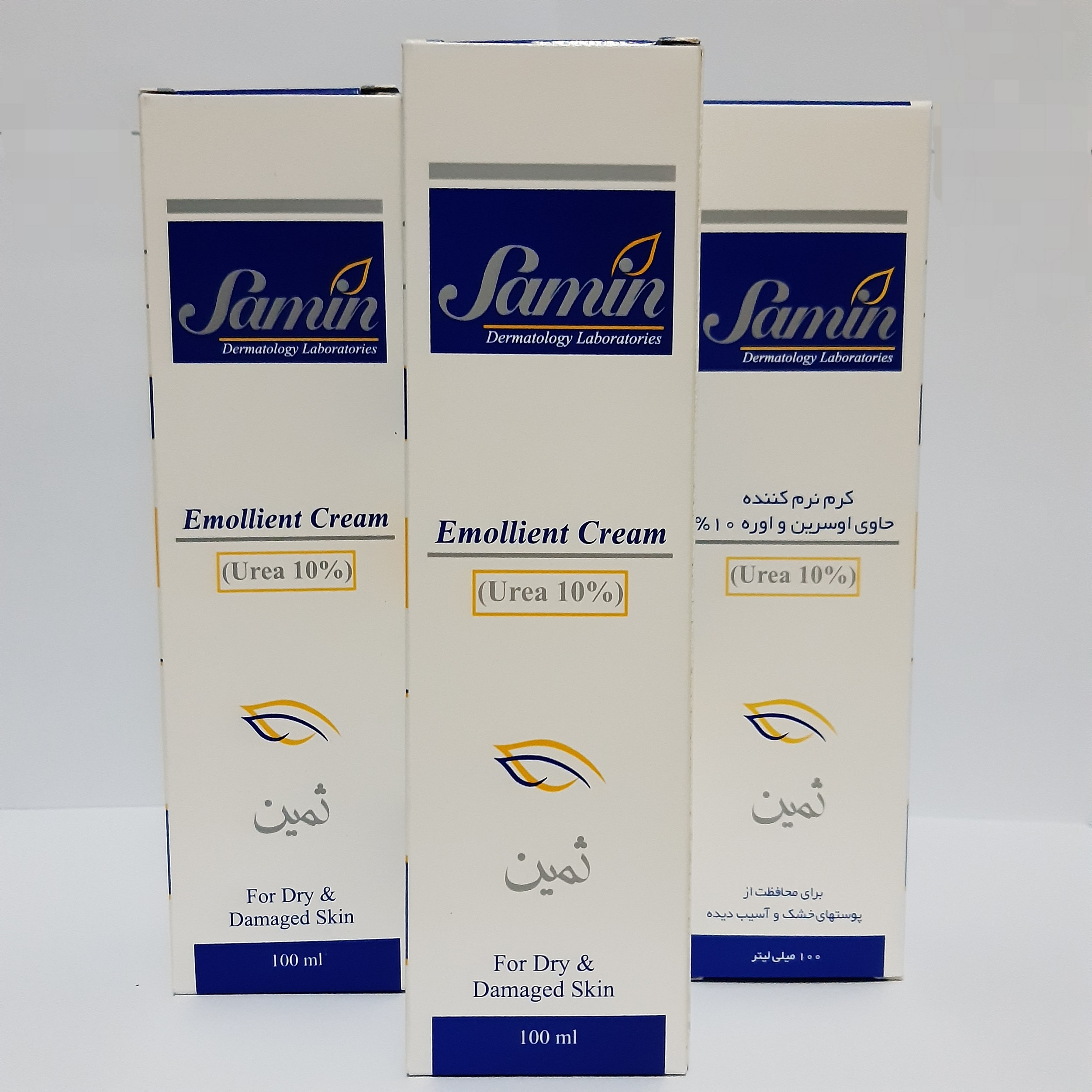 کرم نرم کننده ثمین مدل اوسرین و اوره 10درصد حجم 100 میلی لیتر بسته 3 عددی