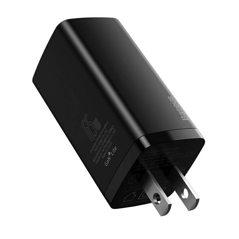 شارژر دیواری باسئوس مدل GaN2 Lite Charger 65W CCGAN2L-F
