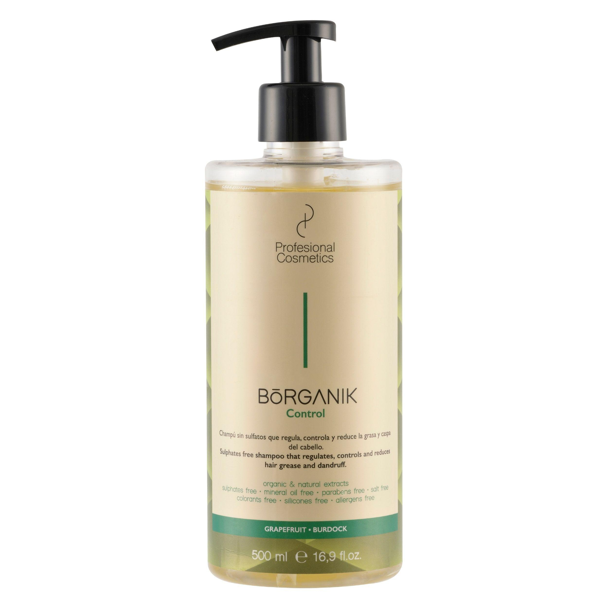 شامپو مو بدون سولفات پروفشنال کازمتیکز مدل borganik حجم 500 میلی لیتر