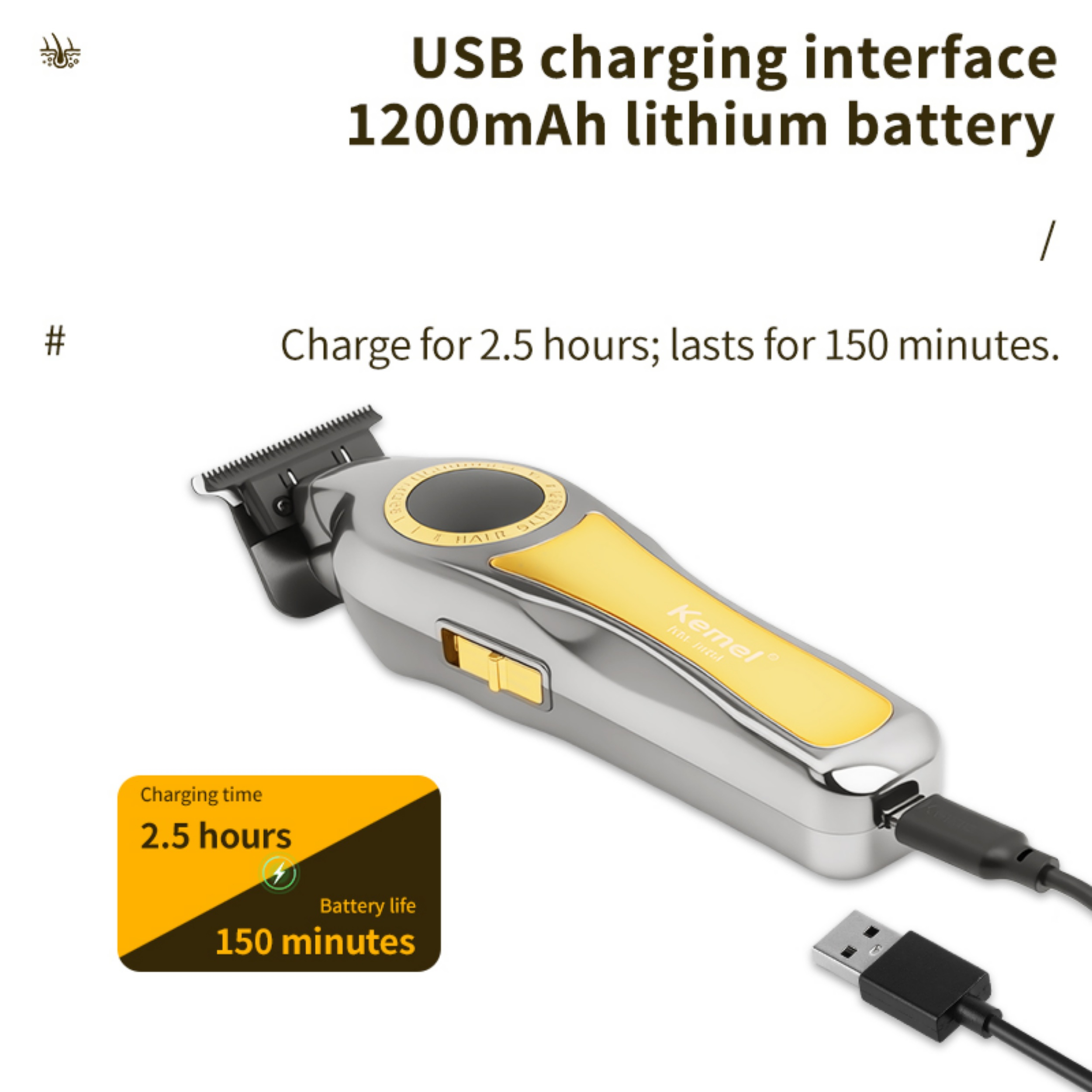 ماشین اصلاح موی سر و صورت شارژی کیمی مدل KM-1784