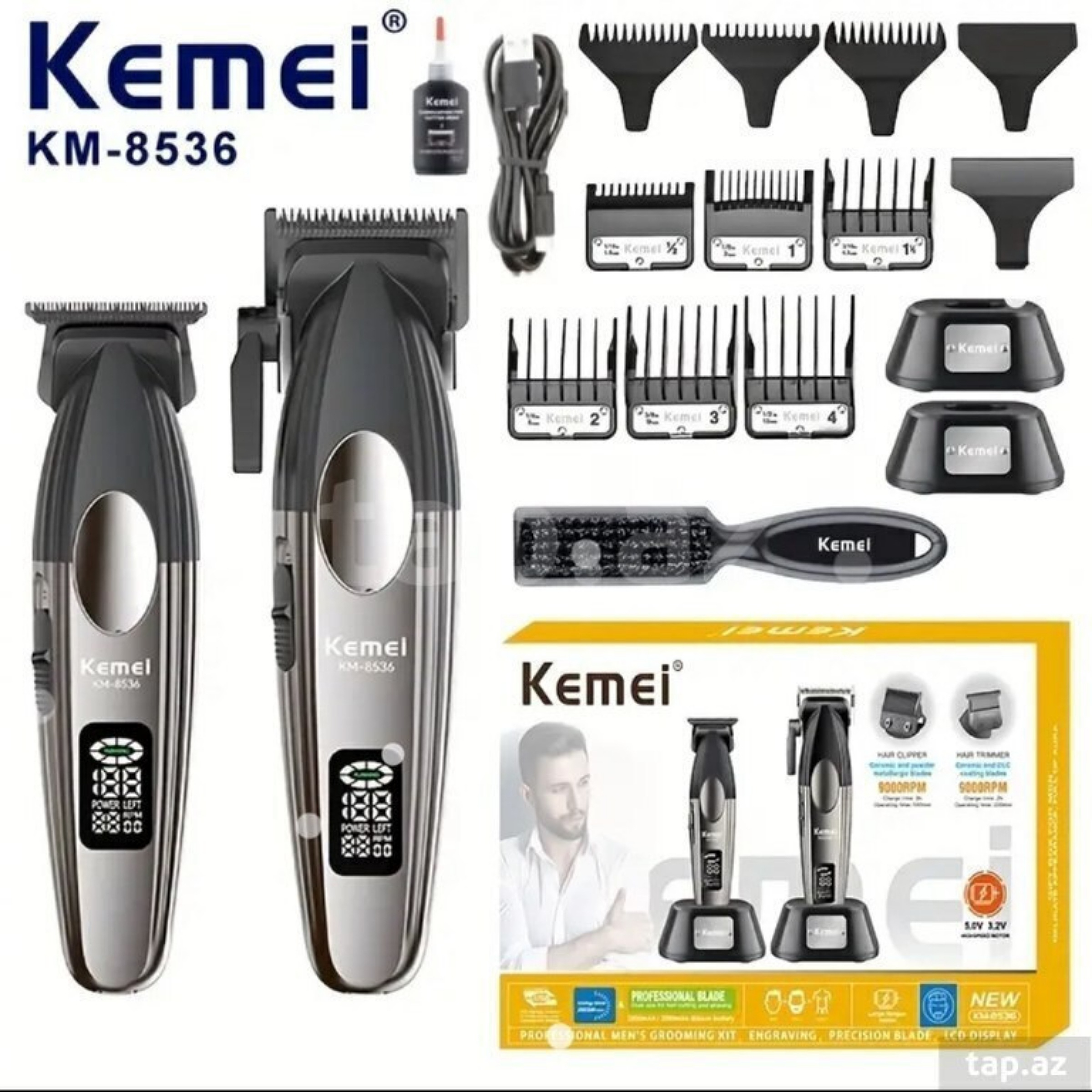 ماشین اصلاح موی سر و صورت کیمی مدل km-8536