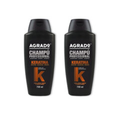 شامپو مو آگرادو مدل Kratin02 حجم 750 میلی لیتر بسته 2 عددی