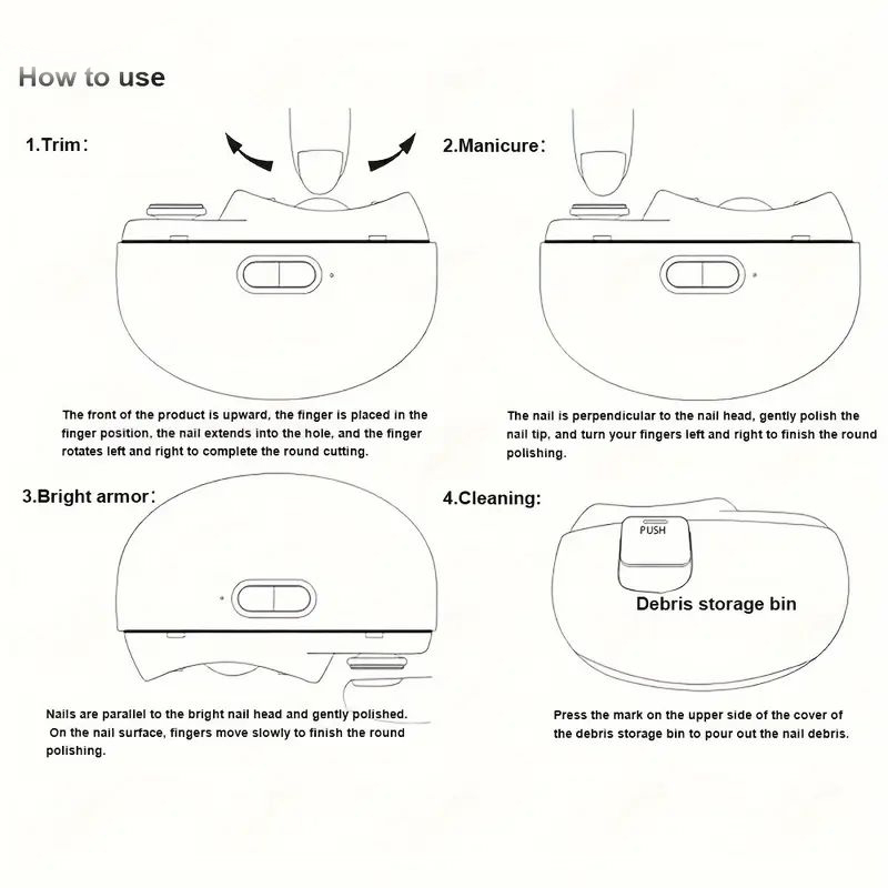 ناخن گیر برقی مدل JustEvo
