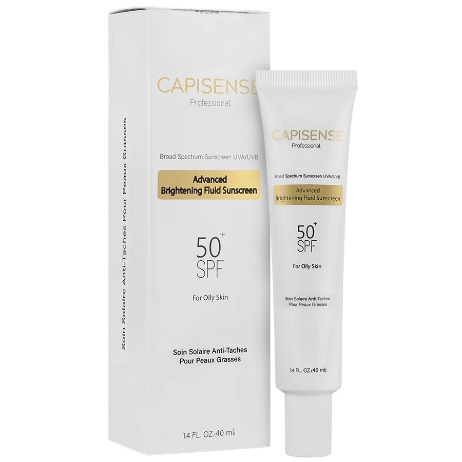 فلوئید ضد آفتاب بدون رنگ کپیسنس SPF 50 مدل BRI-O محافظ UVA،UVB مناسب پوست چرب حجم 40 میلی لیتر