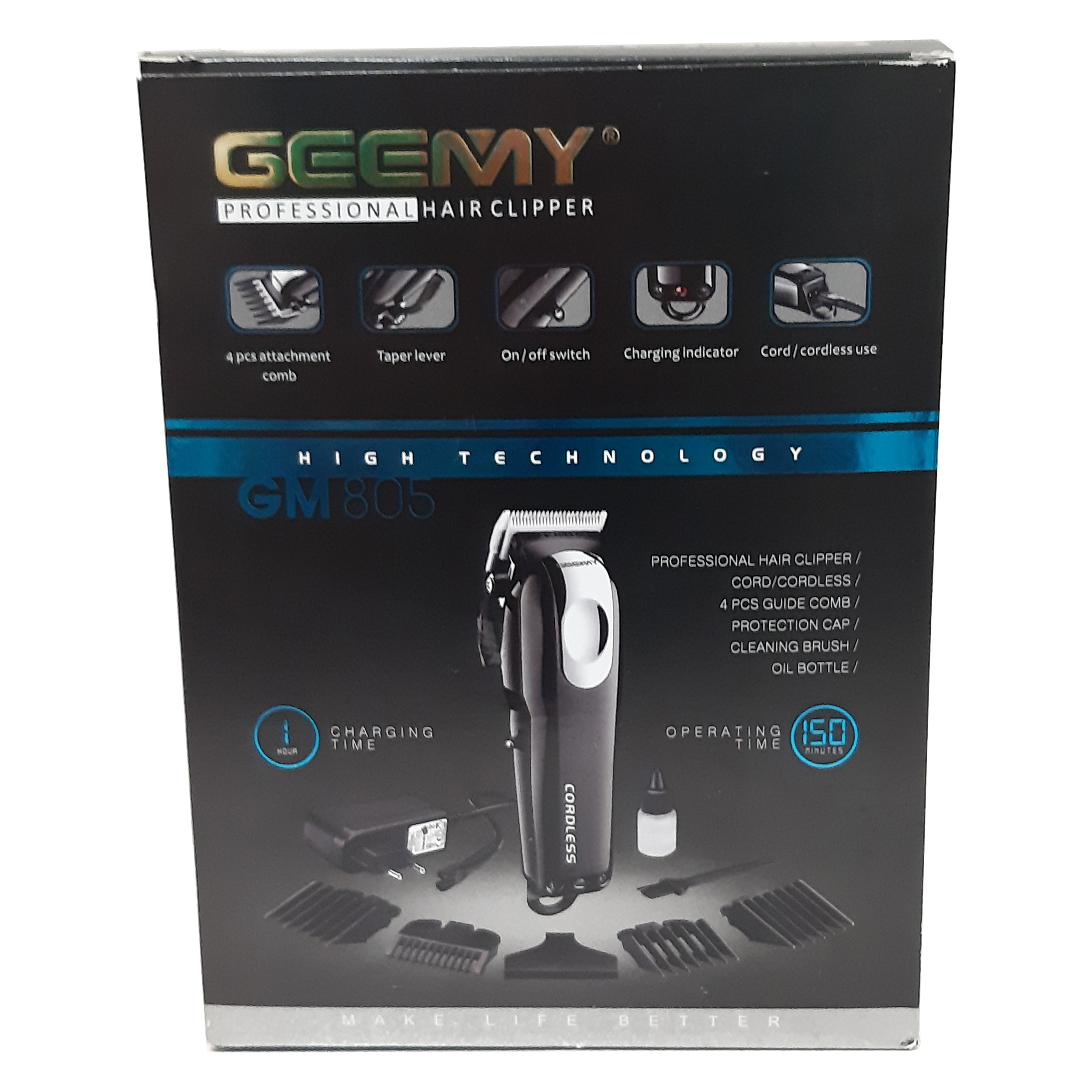ماشین اصلاح موی سر و صورت جیمی مدل 805 CORDLESS GM