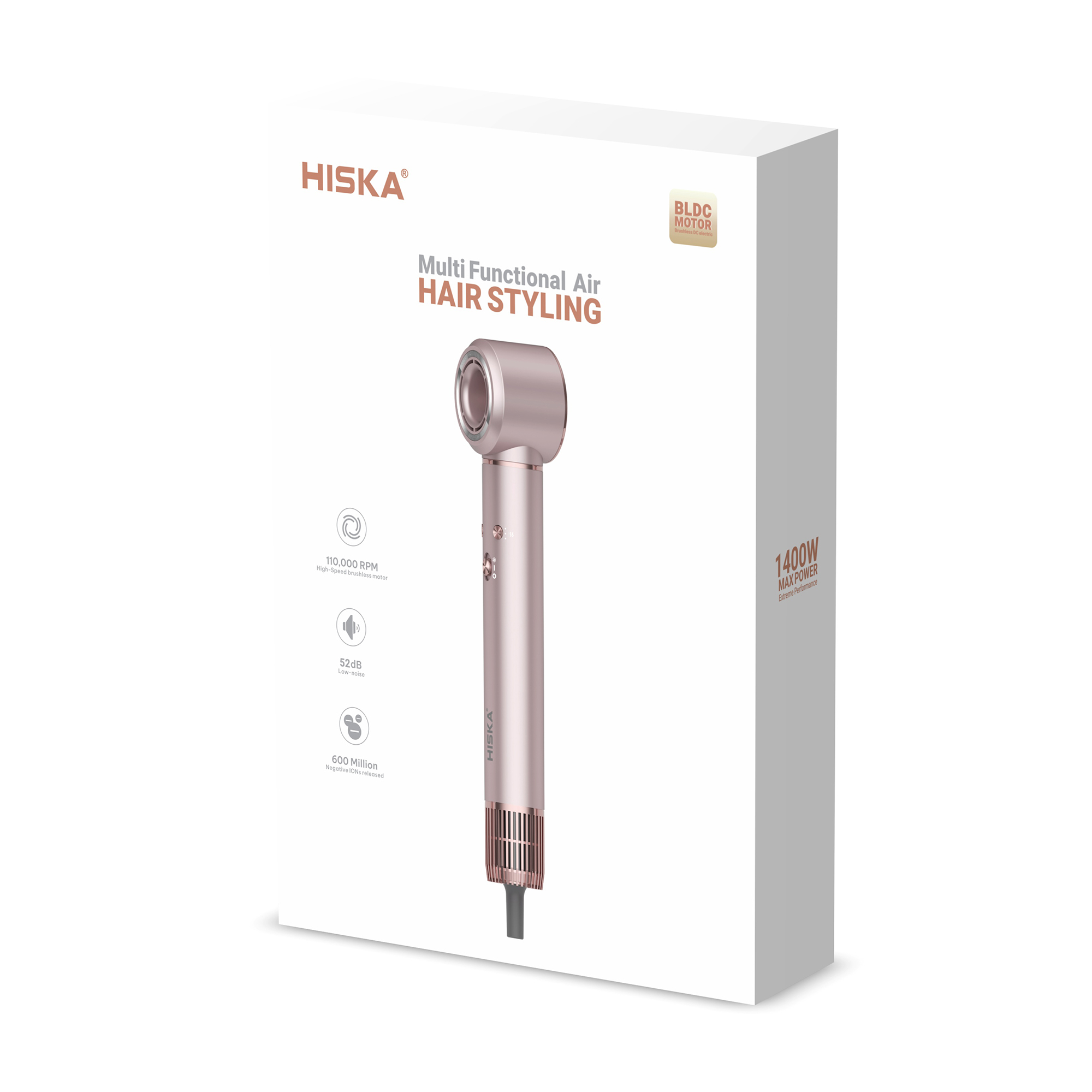 سشوار حرفه ای 1400 وات هیسکا مدل H5640