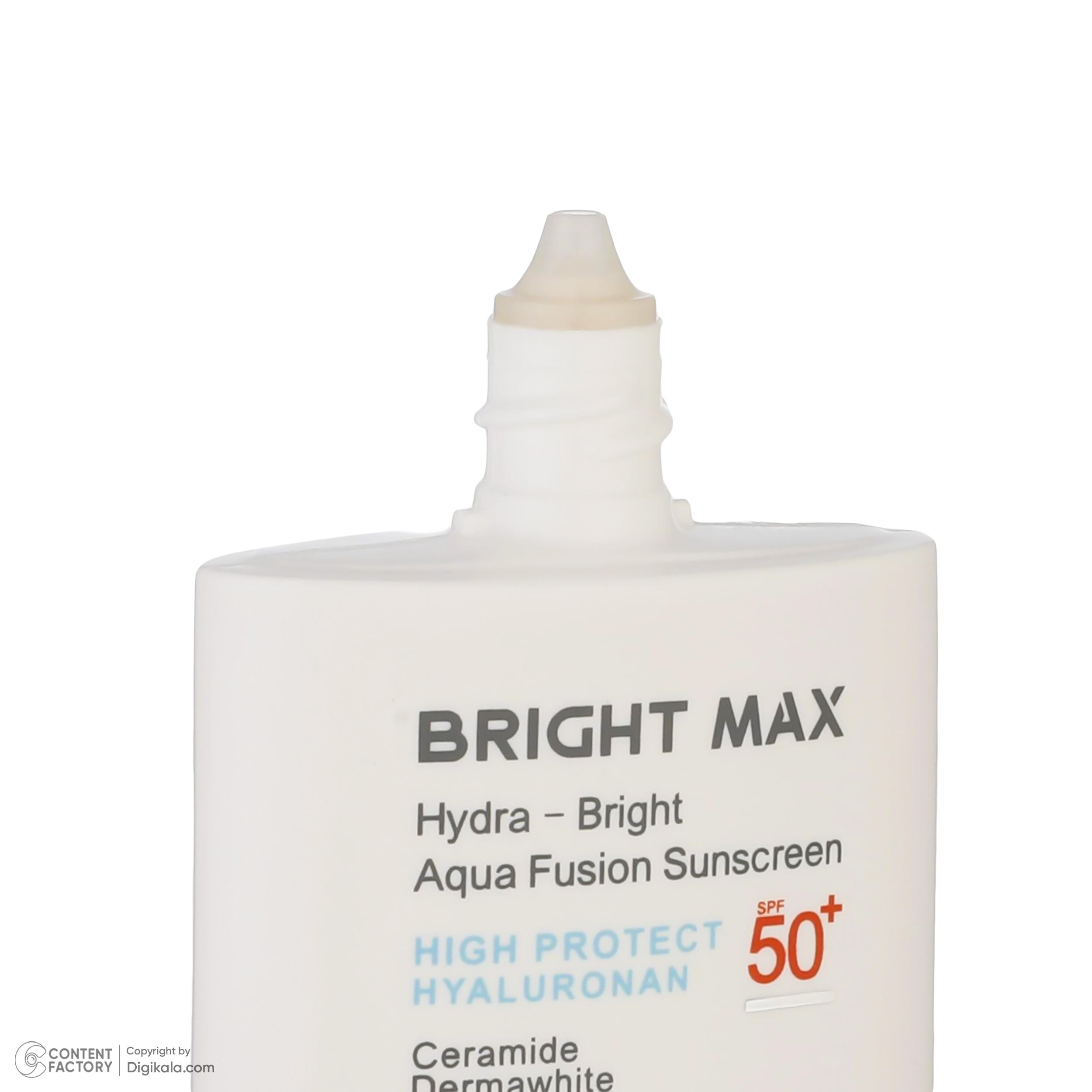 فلوئید ضدآفتاب بی‌رنگ برایت مکس SPF50 مدل هیدرابرایت ‌مناسب انواع پوست، حجم 50 میلی‌لیتر